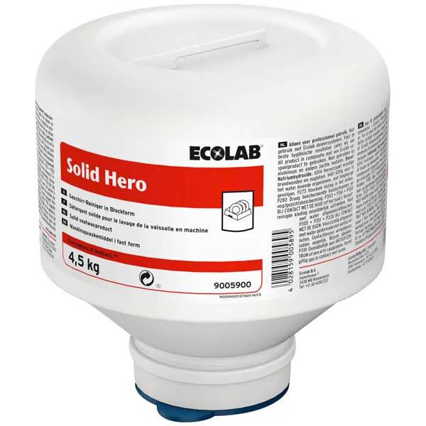 Ein Bild von Ecolab Solid Hero Maschinenspülmittel - 4,5 kg