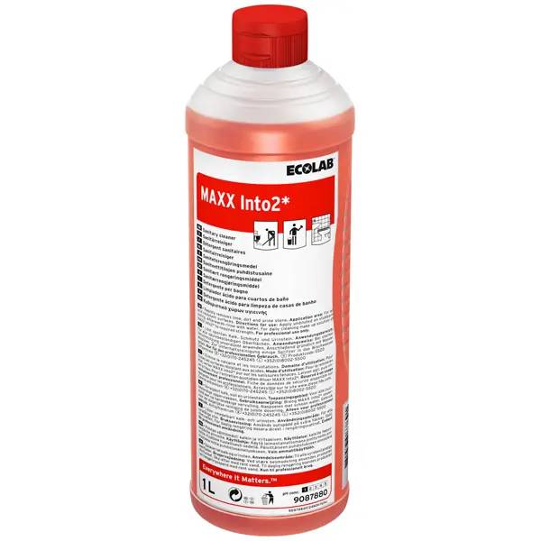 Ein Bild von Ecolab MAXX Into 2* Hochleistungs-Sanitärreiniger - 1 Liter