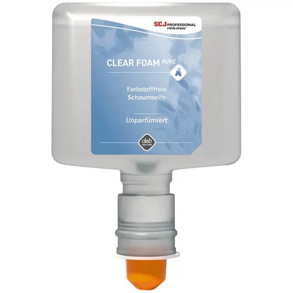 Ein Bild von SC Johnson CLEAR FOAM Pure Schaumseife - 3x1,2 Liter