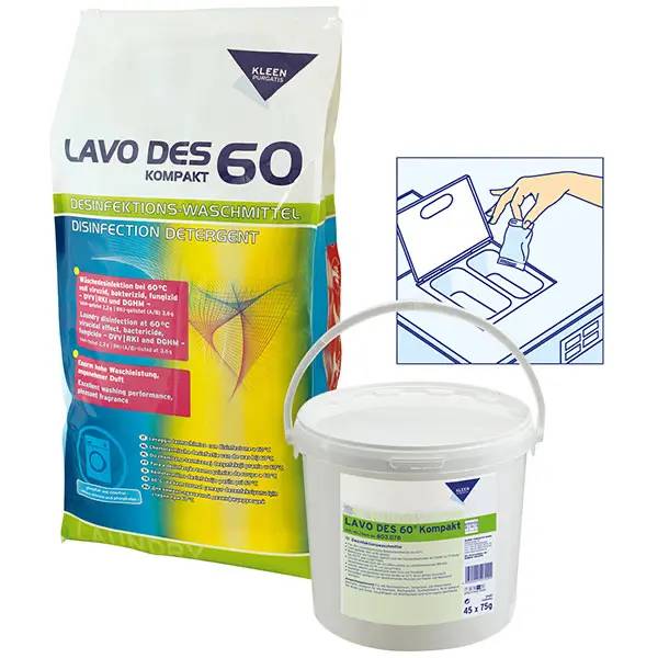 Kleen Purgatis Lavo Des 60 kompakt Desinfektionswaschmittel - 3,375 kg