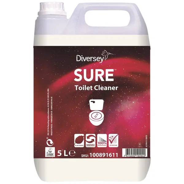 Ein Bild von Diversey Sure Toilet Cleaner Toiletten- & Urinalreiniger - 5 Liter