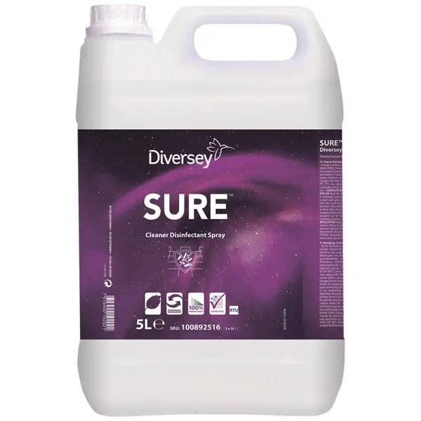 Ein Bild von Diversey Sure Cleaner Disinfectant Spray - 5 Liter