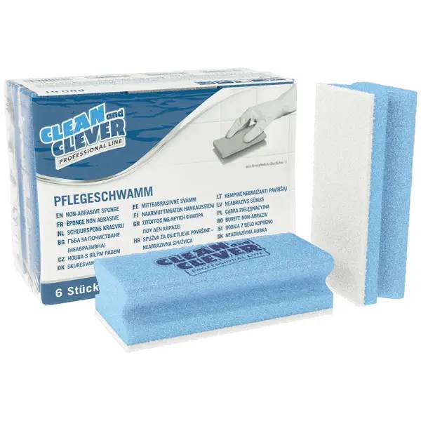 CLEAN and CLEVER PROFESSIONAL Pflegeschwamm PRO61 - blau/weiß