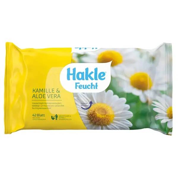 Ein Bild von Hakle Feucht-Toilettenpapier - kamille & aloe vera