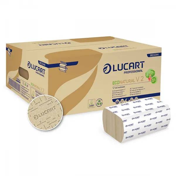 Lucart ECONatural V 2.25 Falthandtuch havana - 21x25 cm