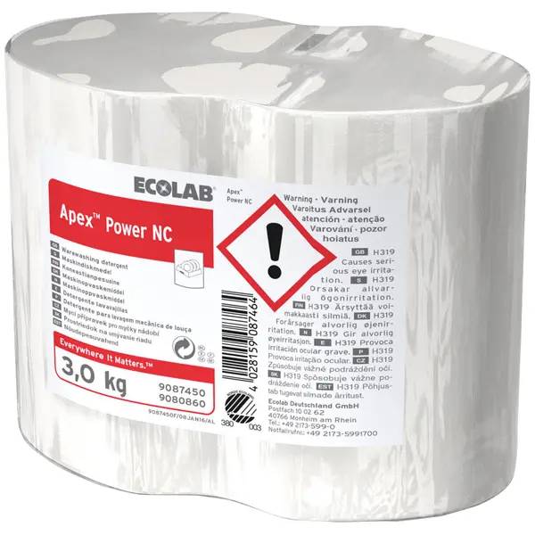 Ein Bild von Ecolab Apex Power NC Maschinenspülmittel - 3 kg