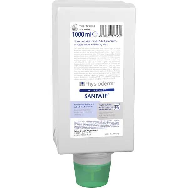 Greven Physioderm Saniwip Hautschutzcreme (Varioflasche) - 1 Liter