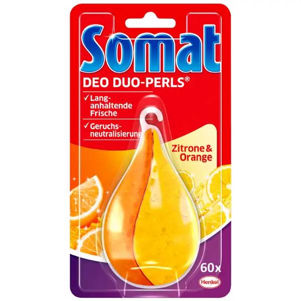 Ein Bild von Somat Deo Duo Perls Spülmaschinenduft - Zitrone & Orange