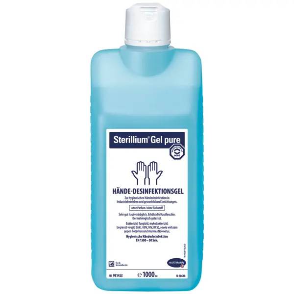 Ein Bild von Hartmann Sterillium Gel pure Händedesinfektions-Gel - 1 Liter