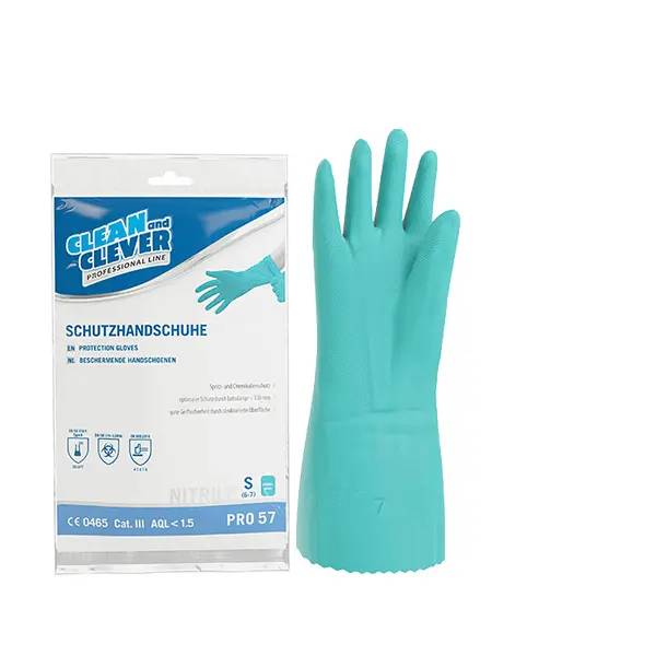 Ein Bild von CLEAN and CLEVER PROFESSIONAL Schutzhandschuhe Nitril PRO57 - S