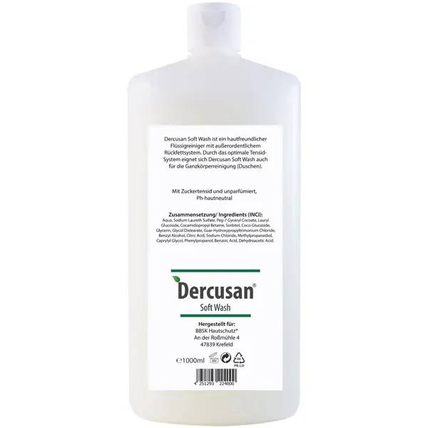 Ein Bild von Dercusan Dercusan Soft Wash Hautreiniger - 1 Liter