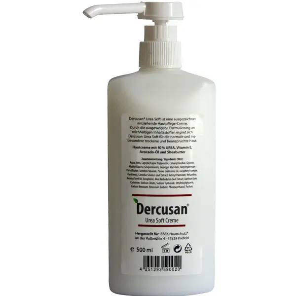 Ein Bild von Dercusan Dercusan Urea Soft Creme - 500 ml