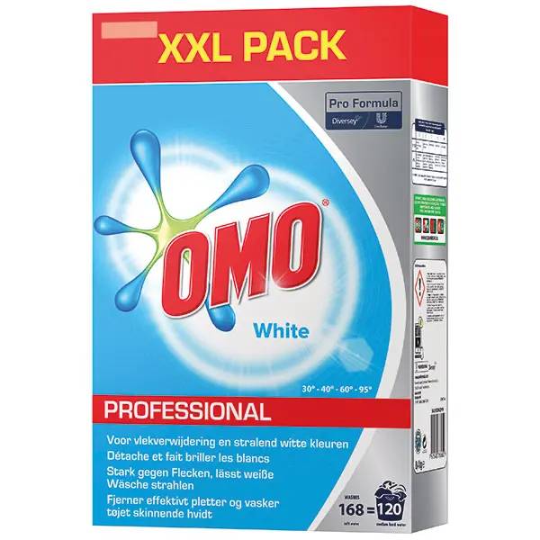 Ein Bild von Diversey OMO Professional White Vollwaschmittel - 8,4 kg