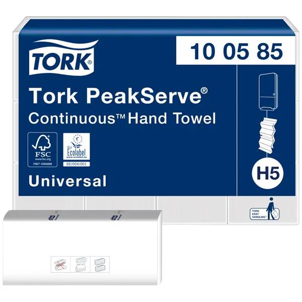 Ein Bild von Tork PeakServe Endlos H5 Falthandtuch weiß - 20,1,x22,5 cm