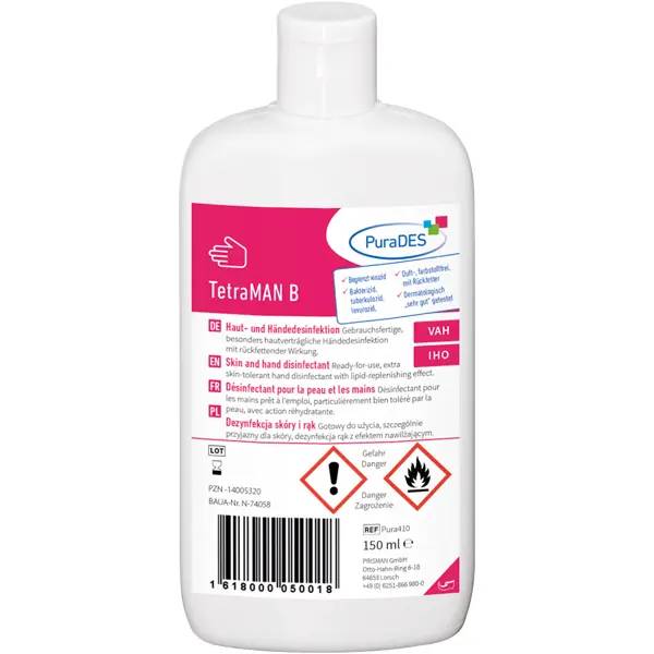 Ein Bild von PuraDES TetraMAN B Haut- & Händedesinfektion - 150 ml