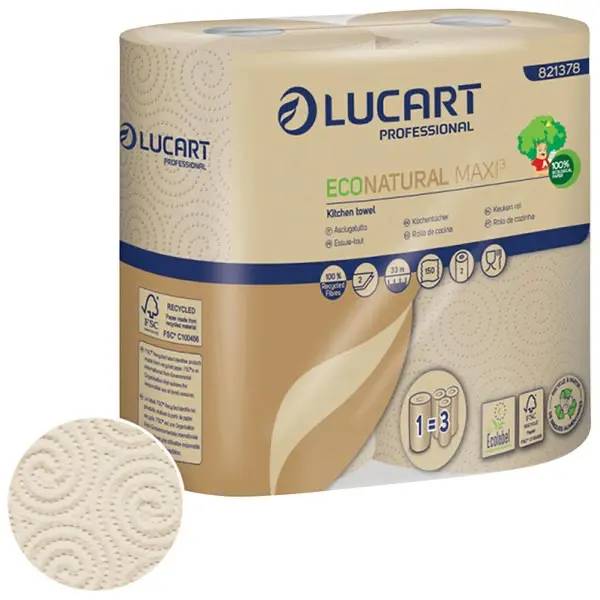 Lucart EcoNatural Maxi Küchenrolle - 2-lagig