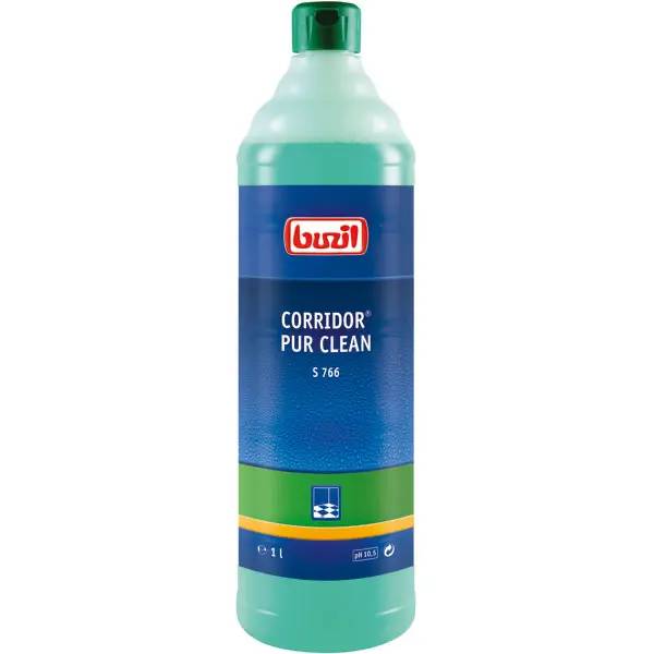 Ein Bild von Buzil CORRIDOR PUR CLEAN S 766 Boden-Unterhaltsreiniger - 1 Liter