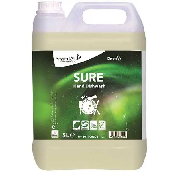 Ein Bild von Diversey SURE Hand Dishwash Handgeschirrspülmittel - 5 Liter