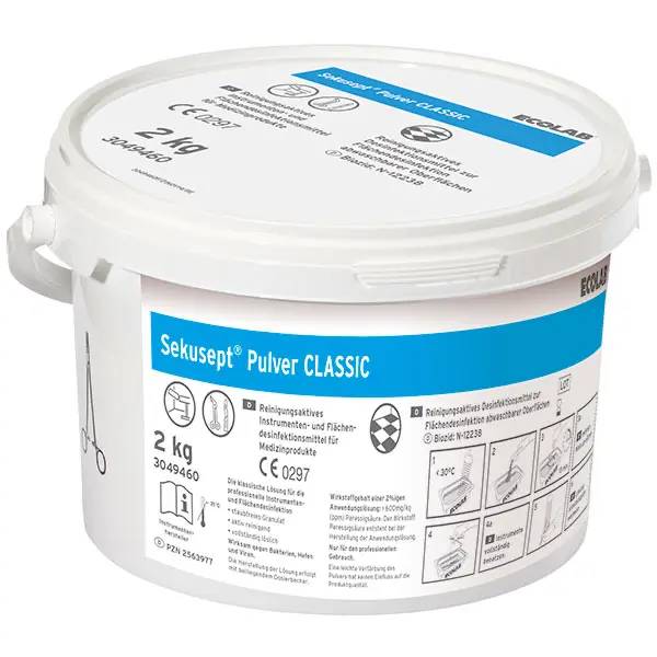 Ein Bild von Ecolab Sekusept Pulver CLASSIC Desinfektionsreiniger - 2 kg