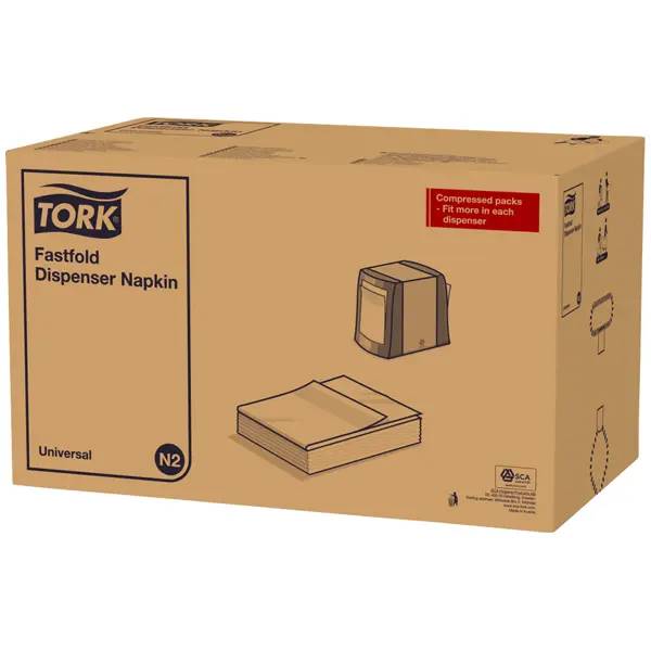 Tork Fastfold Spenderserviette N2 - weiß