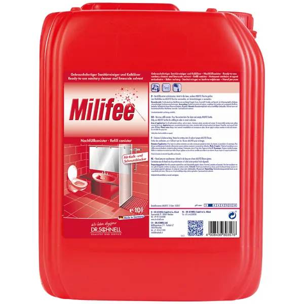 Ein Bild von Dr. Schnell Milifee Sanitärreiniger & Kalklöser - 10 Liter