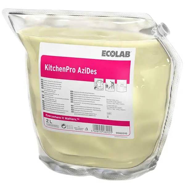 Ecolab KitchenPro AziDes Desinfektionsreiniger & Kalklöser - 2x2 Liter