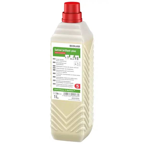 Ein Bild von Ecolab Satine brillant plus Seifenreiniger - 1 Liter