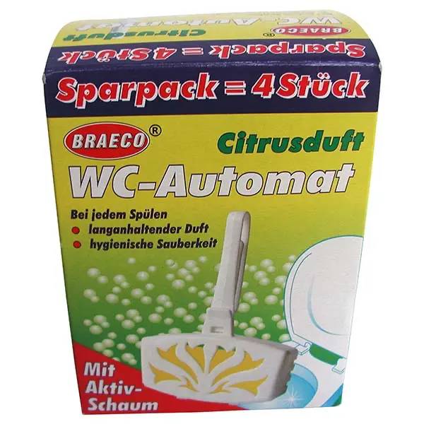 Ein Bild von Braeco WC-Automat Citrusduft - 4 Stück