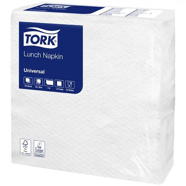 Ein Bild von Tork Lunch Universal-Serviette - weiß