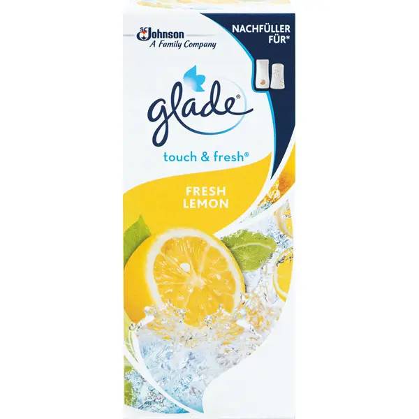 Ein Bild von glade touch & fresh Minispraynachfüller - lemon