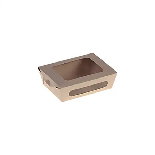 Ein Bild von naturesse Bamboo Food-Box mit 2 Sichtfenstern - 21 x 16 x 4 cm