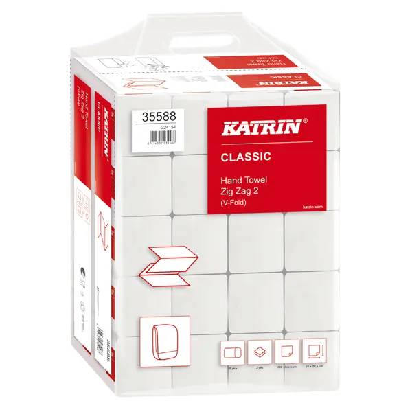 Katrin Classic Falthandtuch weiß - 23x24,4 cm