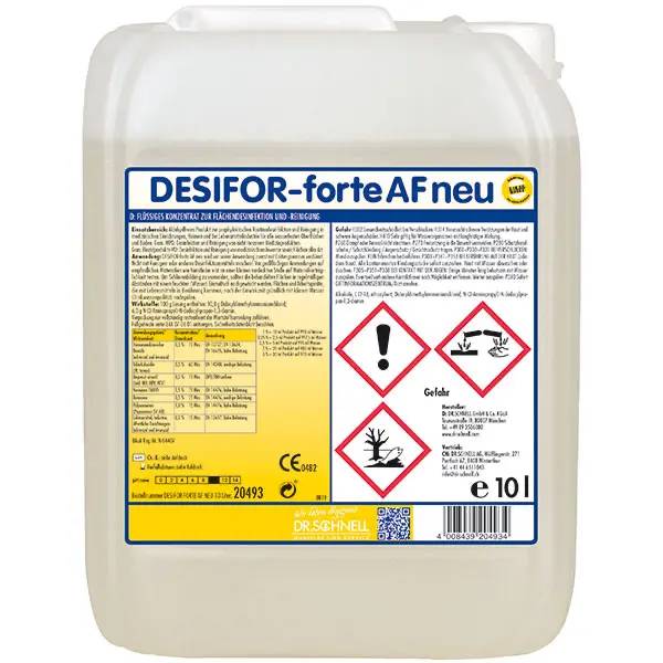 Ein Bild von Dr. Schnell DESIFOR-forte AF neu Flächendesinfektion - 10 Liter