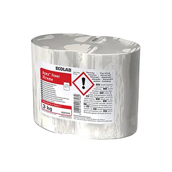 Ein Bild von Ecolab Apex Power Xtreme Maschinenspülmittel - 4x3 kg