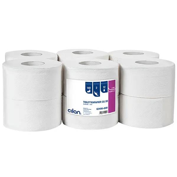 Ein Bild von Cilan purple-line CG20 Jumbo-Toilettenpapier hochweiß - 2-lagig