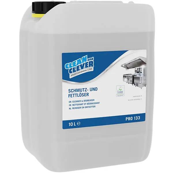 Ein Bild von CLEAN and CLEVER PROFESSIONAL Schmutz- & Fettlöser PRO133 - 10 Liter