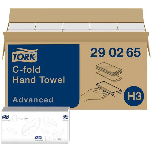 Ein Bild von Tork Advanced H3 Falthandtuch hochweiß - 25x31 cm