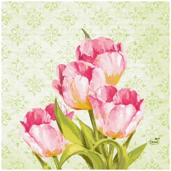 Ein Bild von Duni Serviette - love tulips