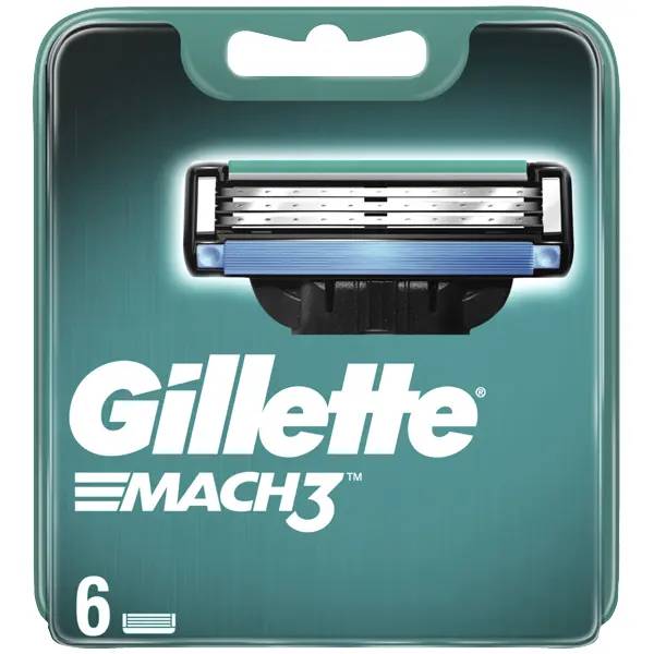 Gillette Mach3 Rasierklingen 6er - 6 Stück