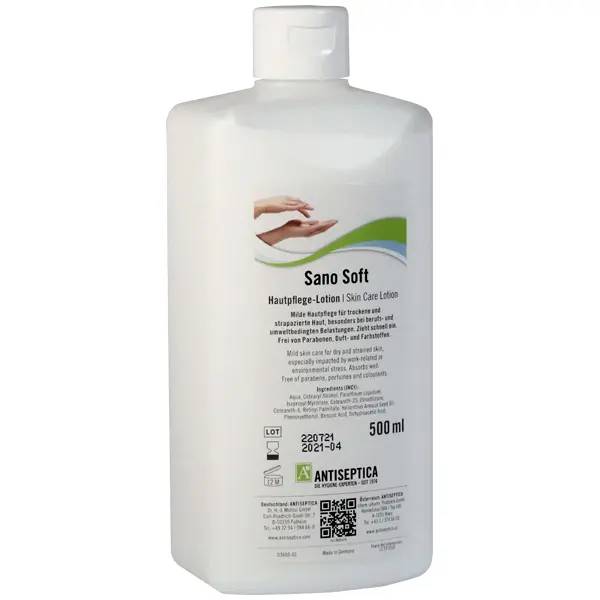 Ein Bild von Antiseptica Sano Soft Hautpflegecreme - 500 ml