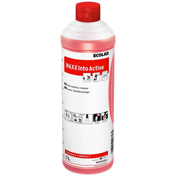 Ein Bild von Ecolab MAXX Into Active Sanitärreiniger - 1 Liter