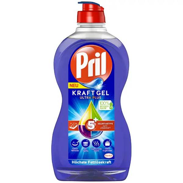 Ein Bild von Pril Kraft-Gel Ultra Plus Handspülmittel - 450 ml