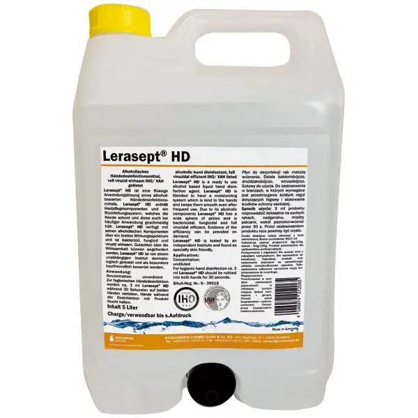 Ein Bild von Stockmeier Lerasept HD Händedesinfektionsmittel - 5 Liter