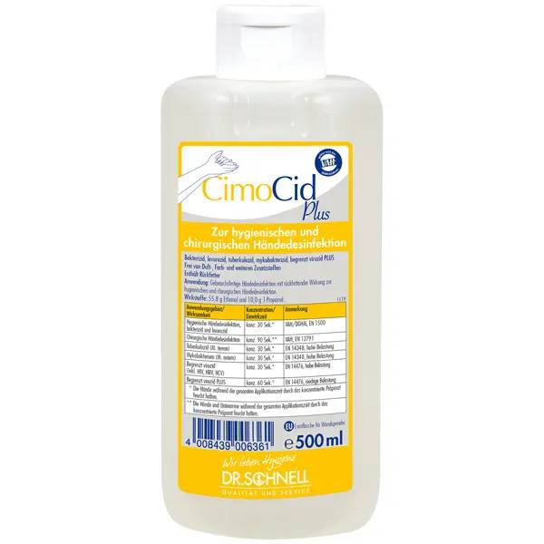 Dr. Schnell CimoCid Plus Händedesinfektion (Euroflasche) - 500 ml