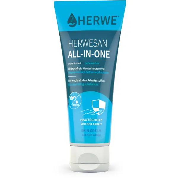 Ein Bild von Herwe Herwesan All-in-One Hautschutzcreme unparfümiert - 100 ml