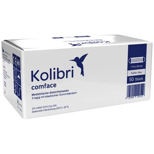 Kolibri comface Mundschutz - blau