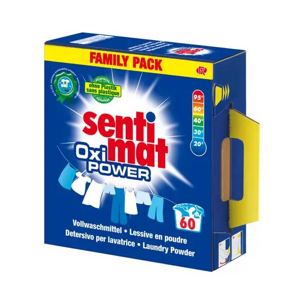 Ein Bild von sentimat oxi power Universalwaschmittel - 3,3 kg