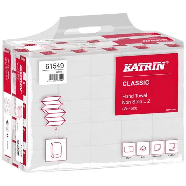 Ein Bild von Katrin Classic L2 NonStop Handtuchrolle weiß - 24 cm