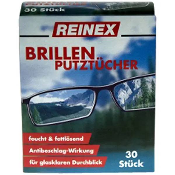 Ein Bild von Reinex Brillenputztücher - 30 Stück