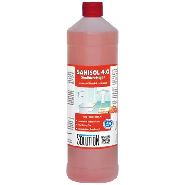 Ein Bild von Solution Glöckner SANISOL 4.0 Sanitärreiniger - 1 Liter